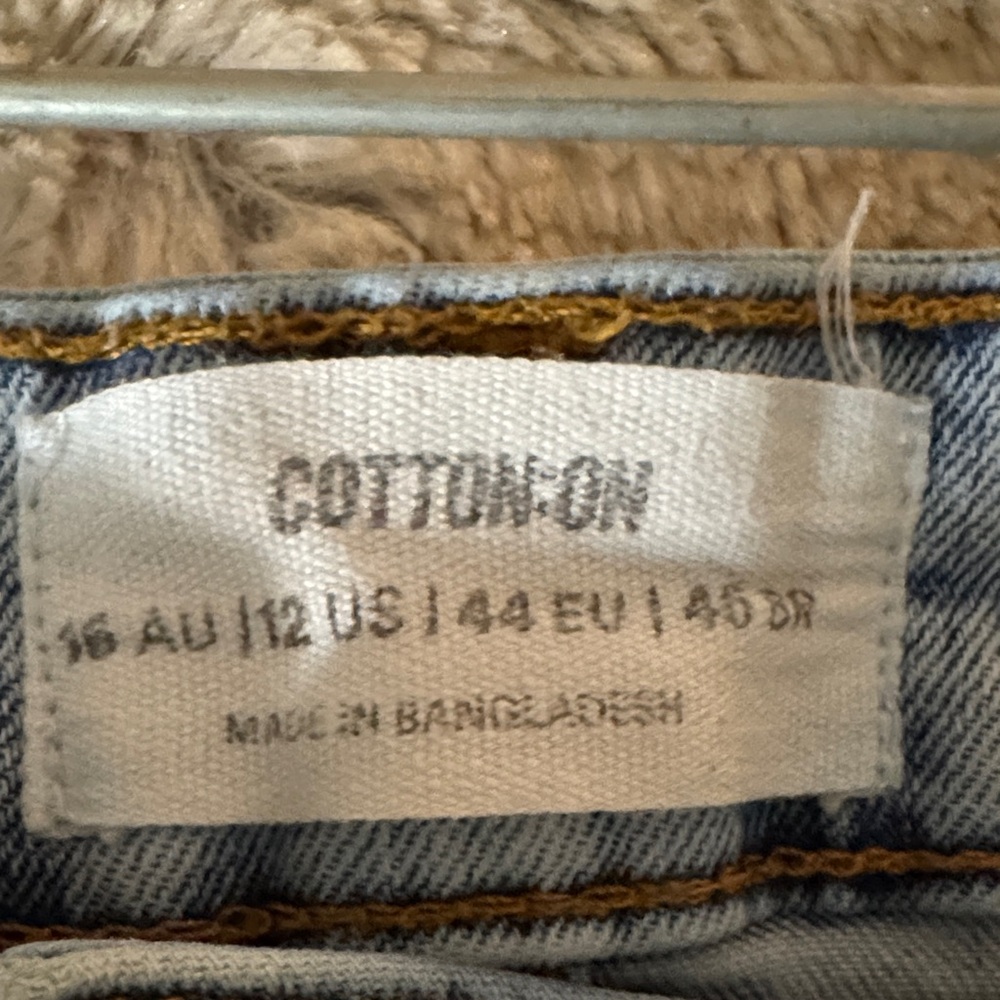 Cotton On Stretch Mom Jeans – Light Wash, Size 12 - Picture 9 of 13